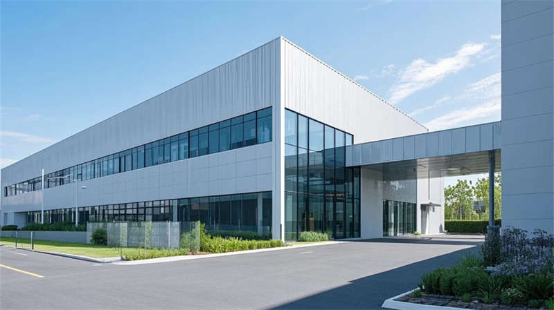 合肥廠(chǎng)房裝修，光影與生態(tài)交融的極簡(jiǎn)工業(yè)美學(xué)空間