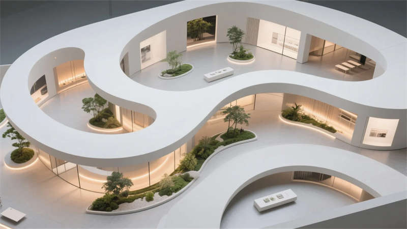 自然交互，智慧共生——合肥寵物用品廠(chǎng)產(chǎn)品展廳裝修設(shè)計(jì)效果圖